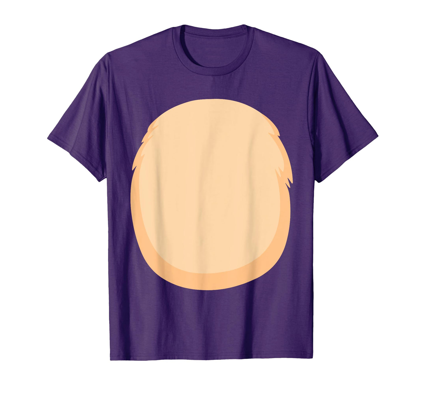 Bear Belly Costume for Halloween Furry Cartoon Stomach Brown T-Shirt