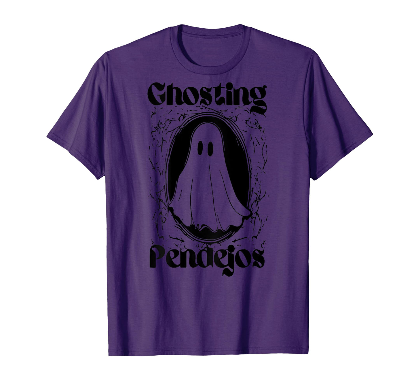 Ghosting Pendejos Funny Mexican Ghost Halloween (ON BACK) T-Shirt