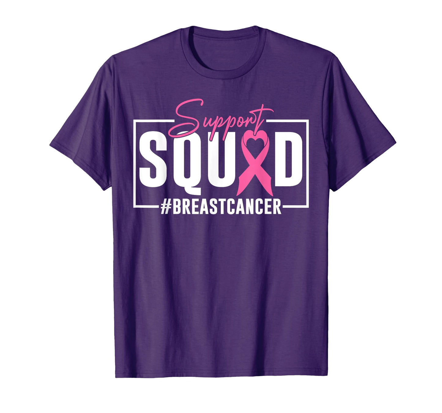 Support Squad Breast Cancer Awareness Pink Ribbon T-Shirt