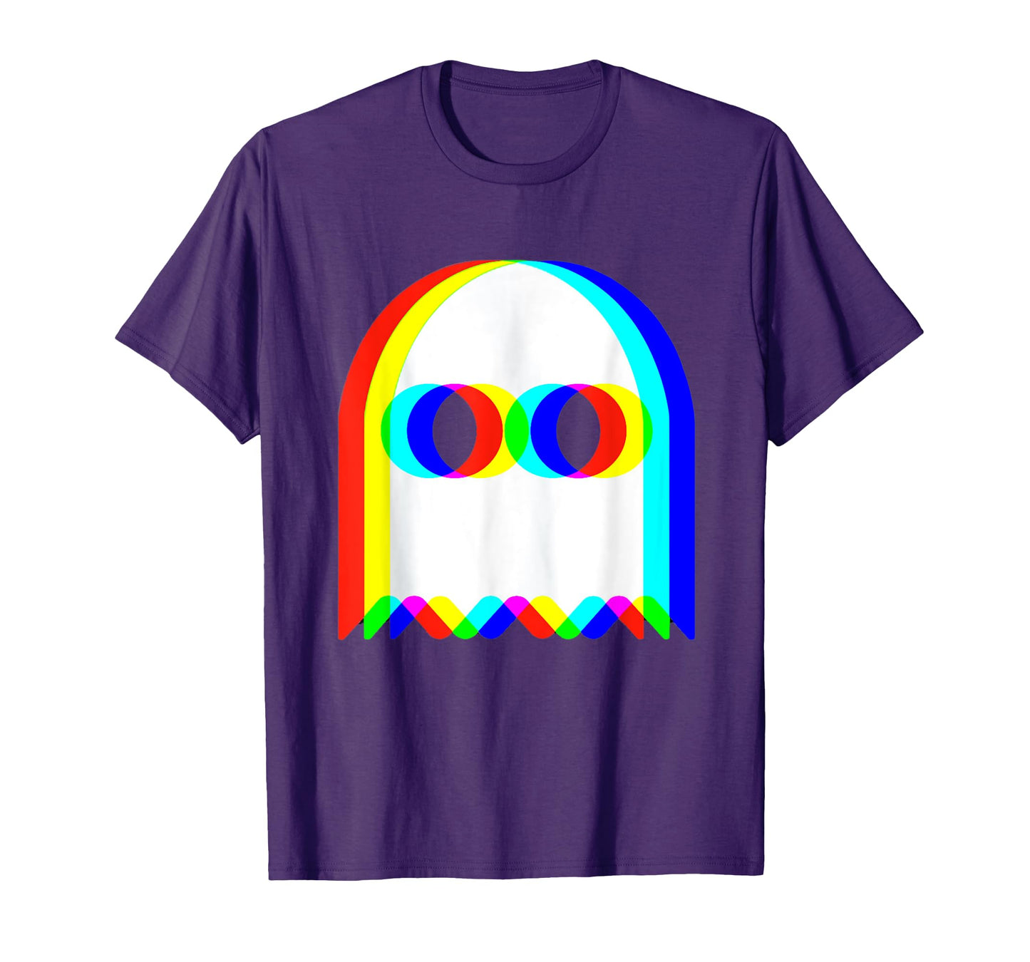 Funny Trippy Ghost Vaporwave Halloween Rave Party Funny T-Shirt