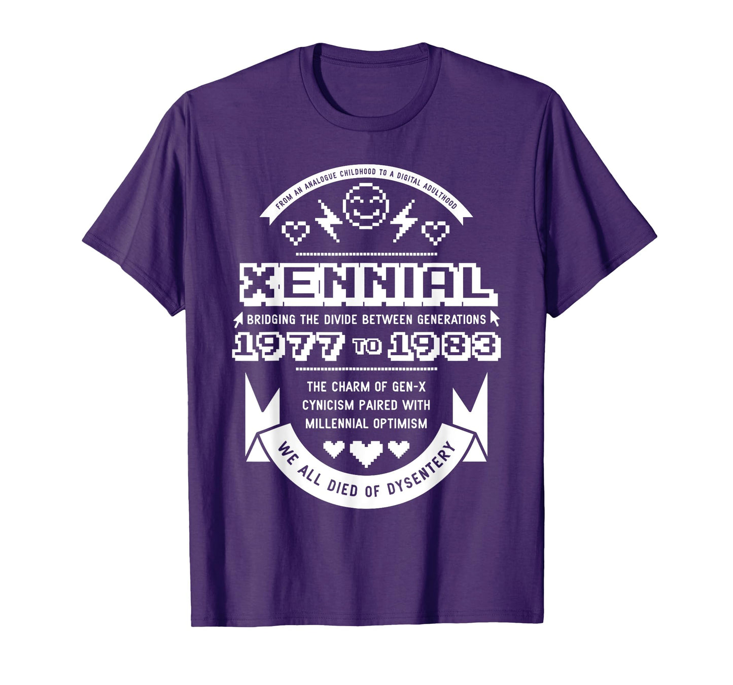 Retro Xennial Generation 1977 To 1983 Millennial GenX T-Shirt