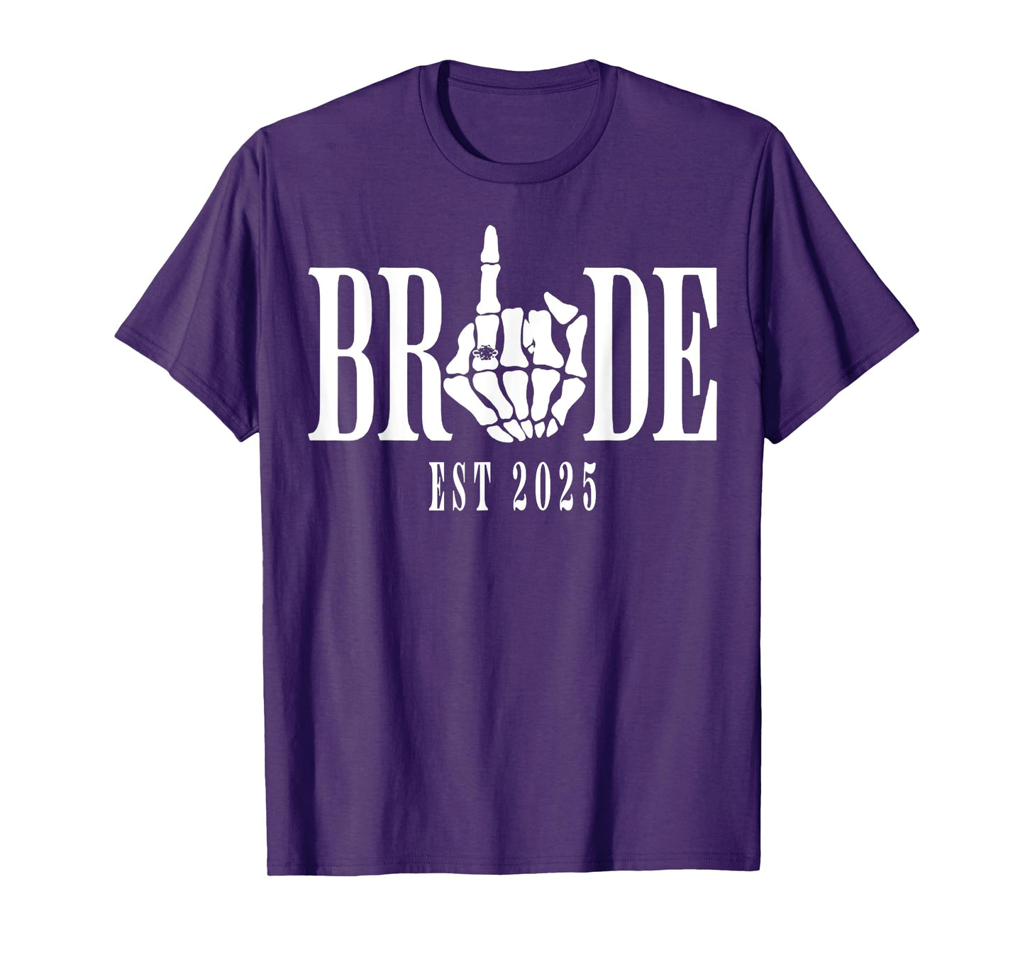 Halloween Wedding Bride Groom Skeleton Bachelorette Party T-Shirt