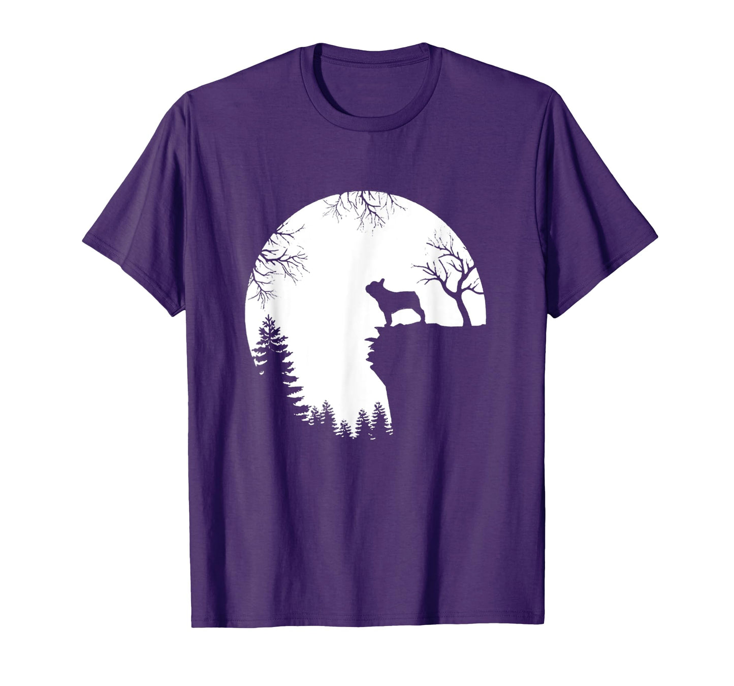 Funny French Bulldog And Moon Halloween Dog Lover Costume T-Shirt
