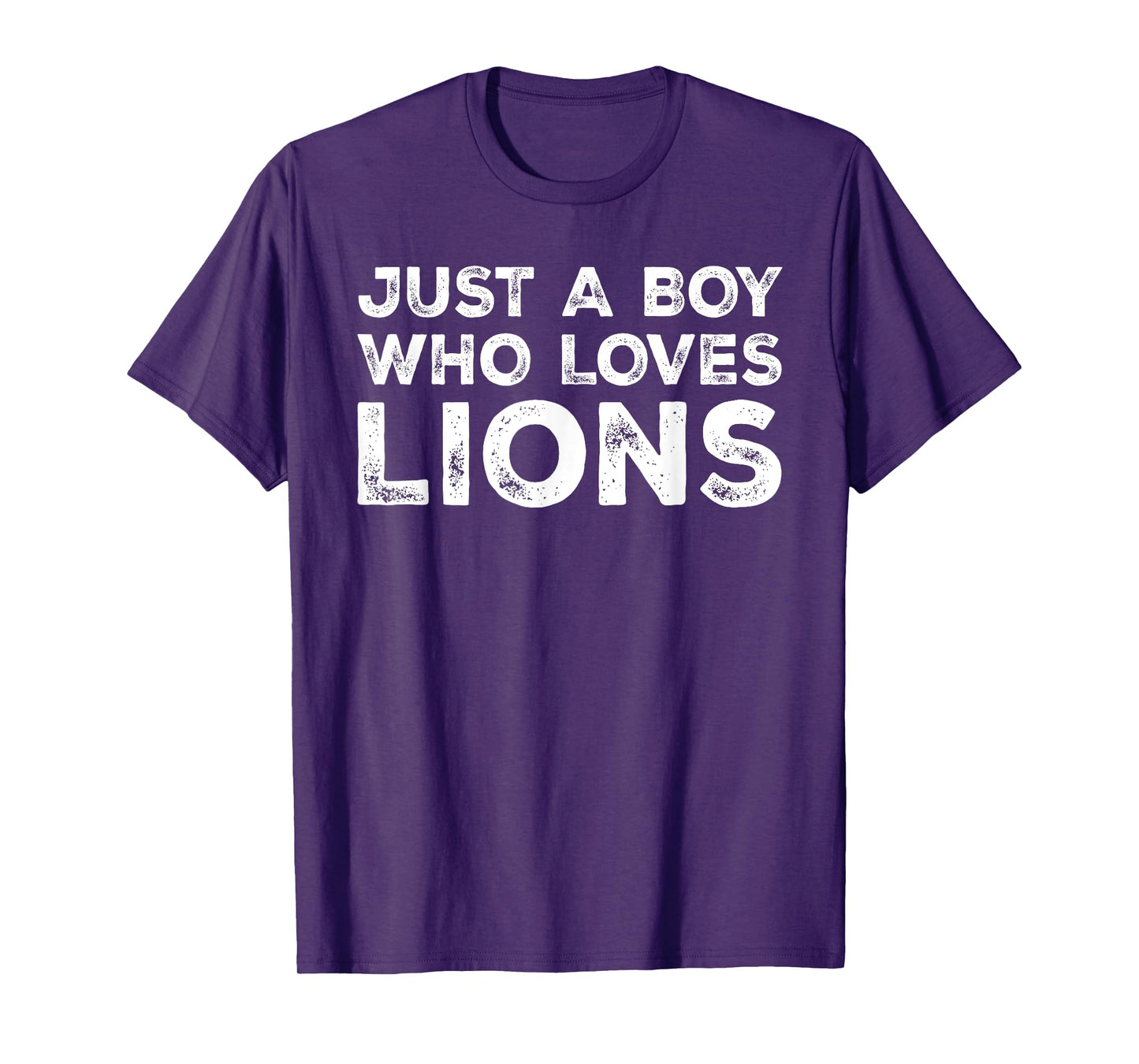 Just A Boy Who Loves Lions, Cute Lion Lovers T-Shirt