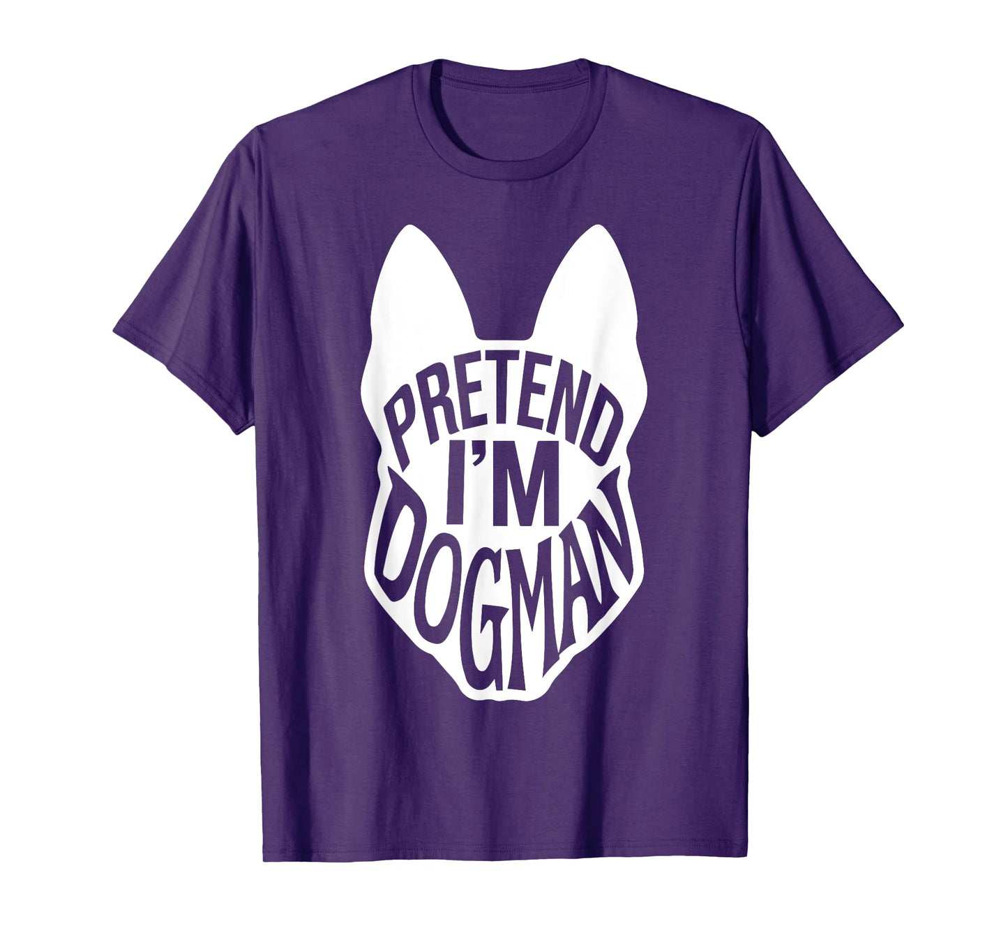 Funny Easy Adult Halloween Costumes Pretend I'm Dogman T-Shirt