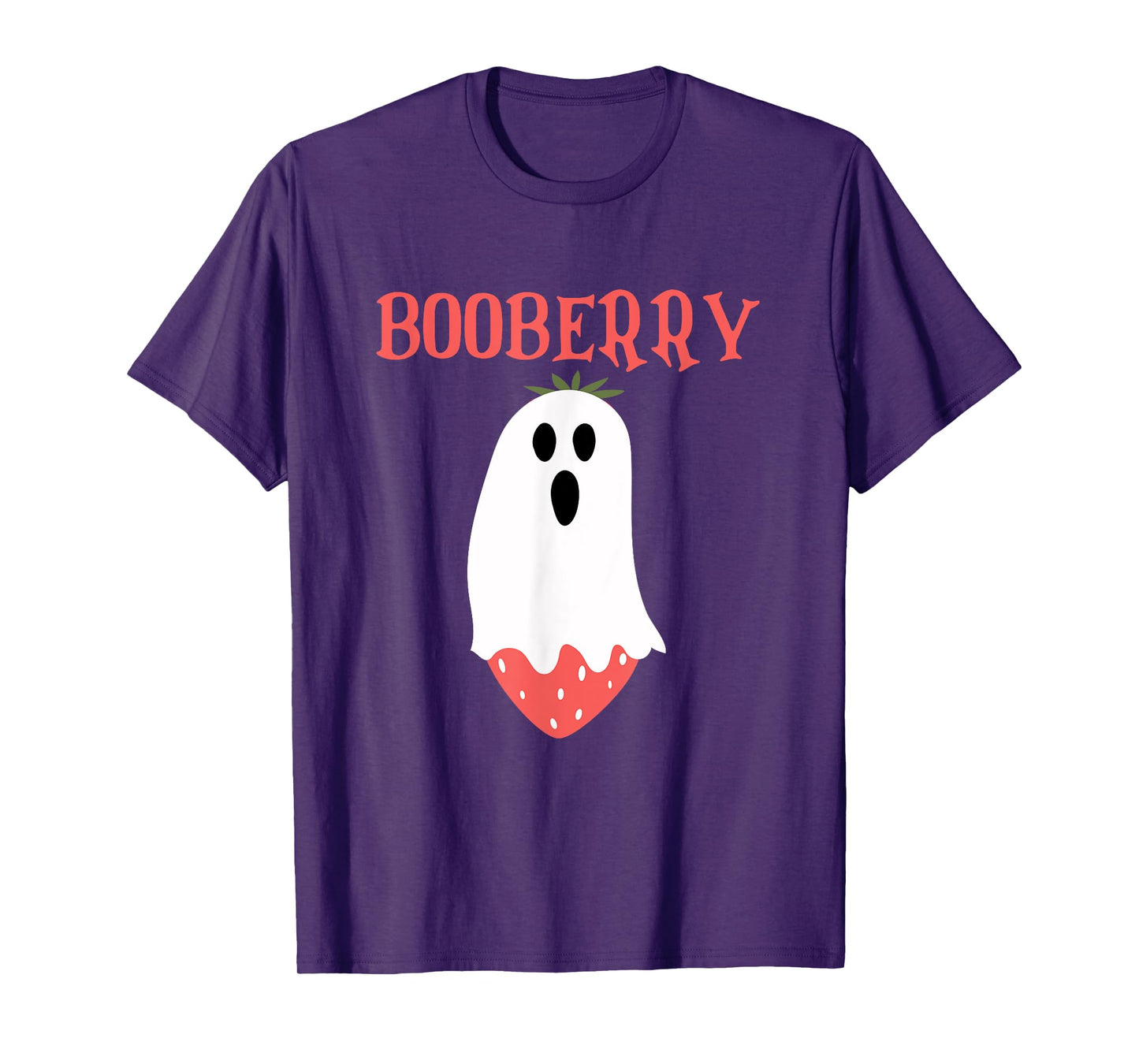 Booberry Ghost Strawberry Halloween Costume Women Men Kids T-Shirt