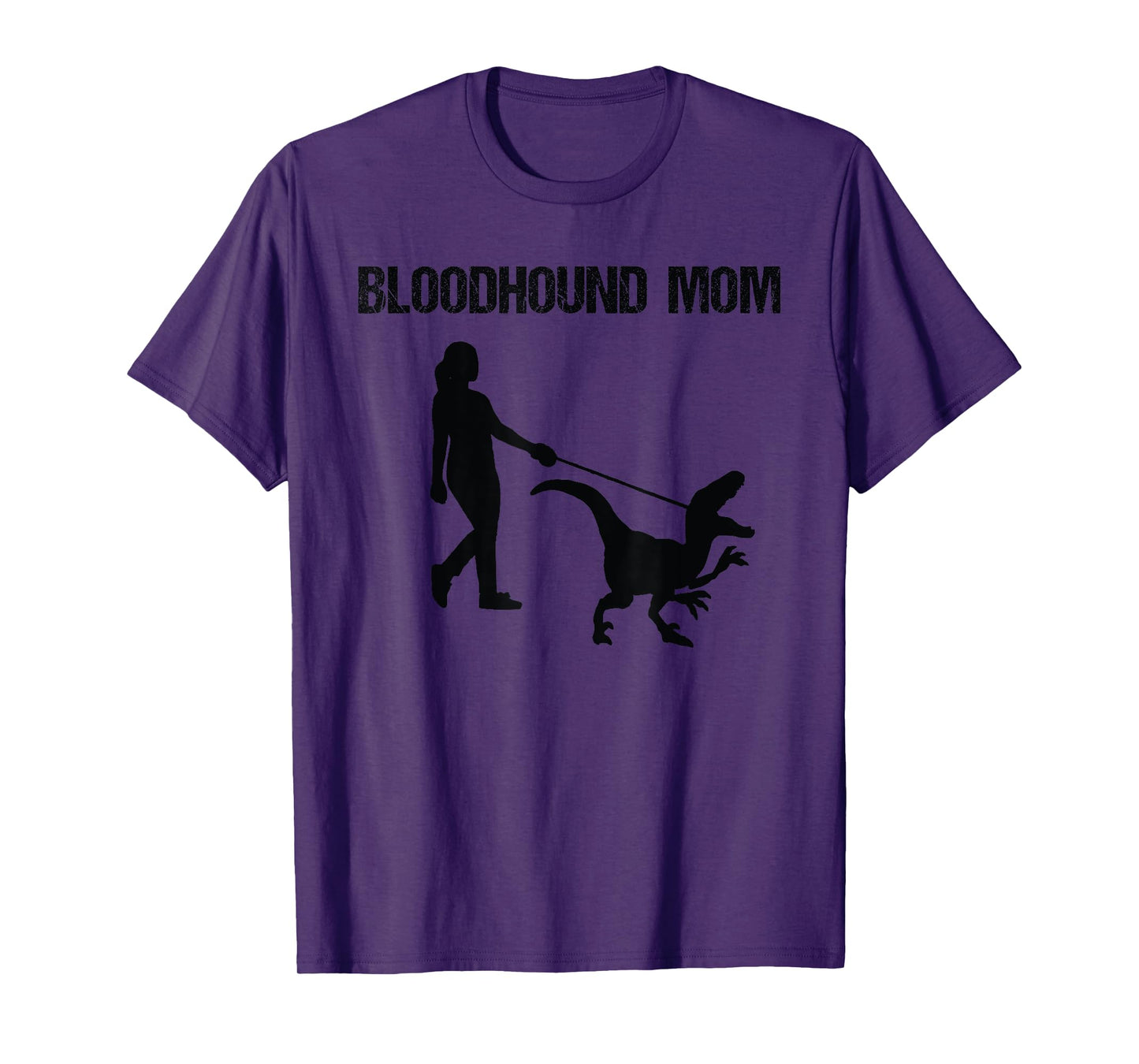funny Bloodhound Dog mom Dinosaur Men Women Girls Kids T-Shirt