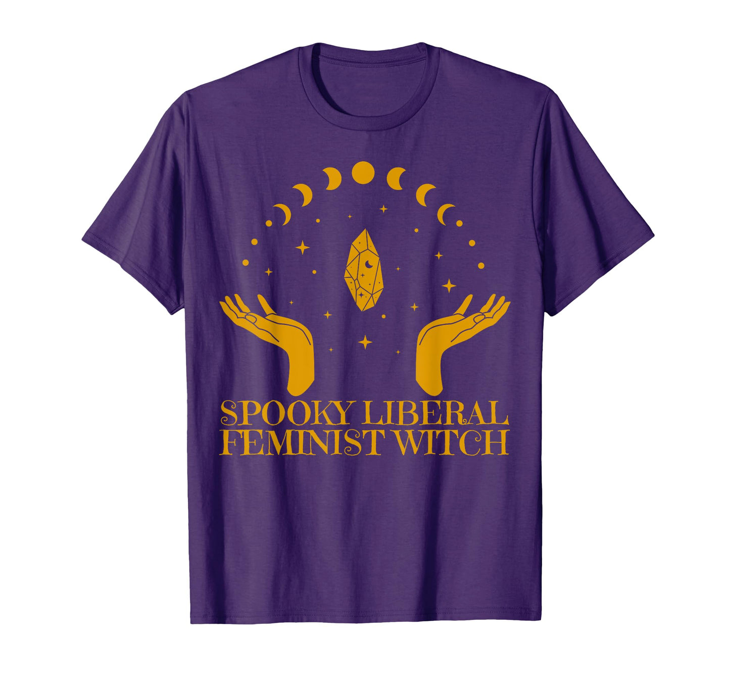 Spooky Liberal Feminist Witch Halloween Witch Vibes T-Shirt