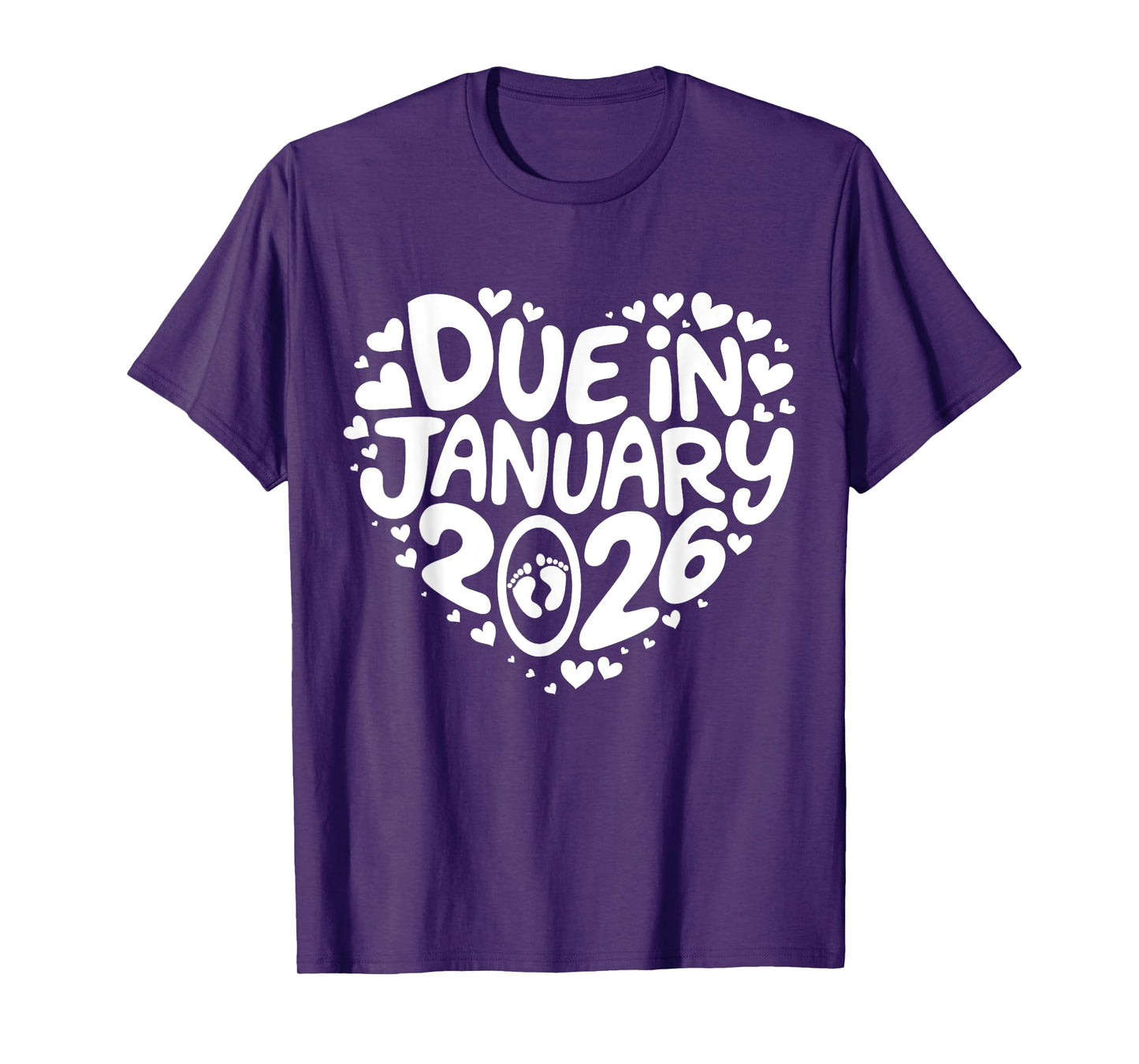 Coming January 2026 Due In New Baby Mommy Mother Pregnancy T-Shirt