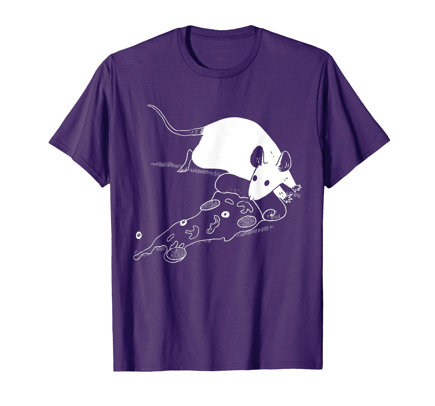 Rat Pizza Funny Costume Rat Lover Rat Tee Womens Mens T-Shirt