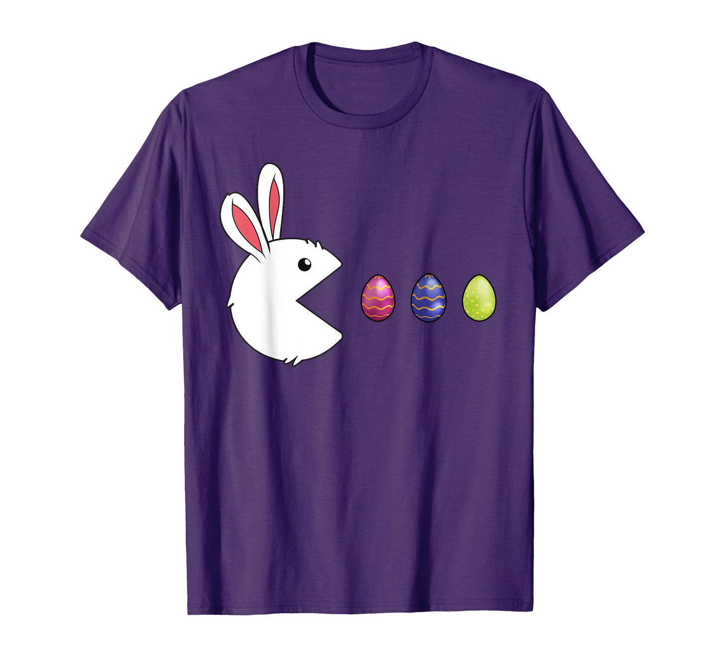 Bunny Eating Eggs Video Game Funny Easter day T-Shirt