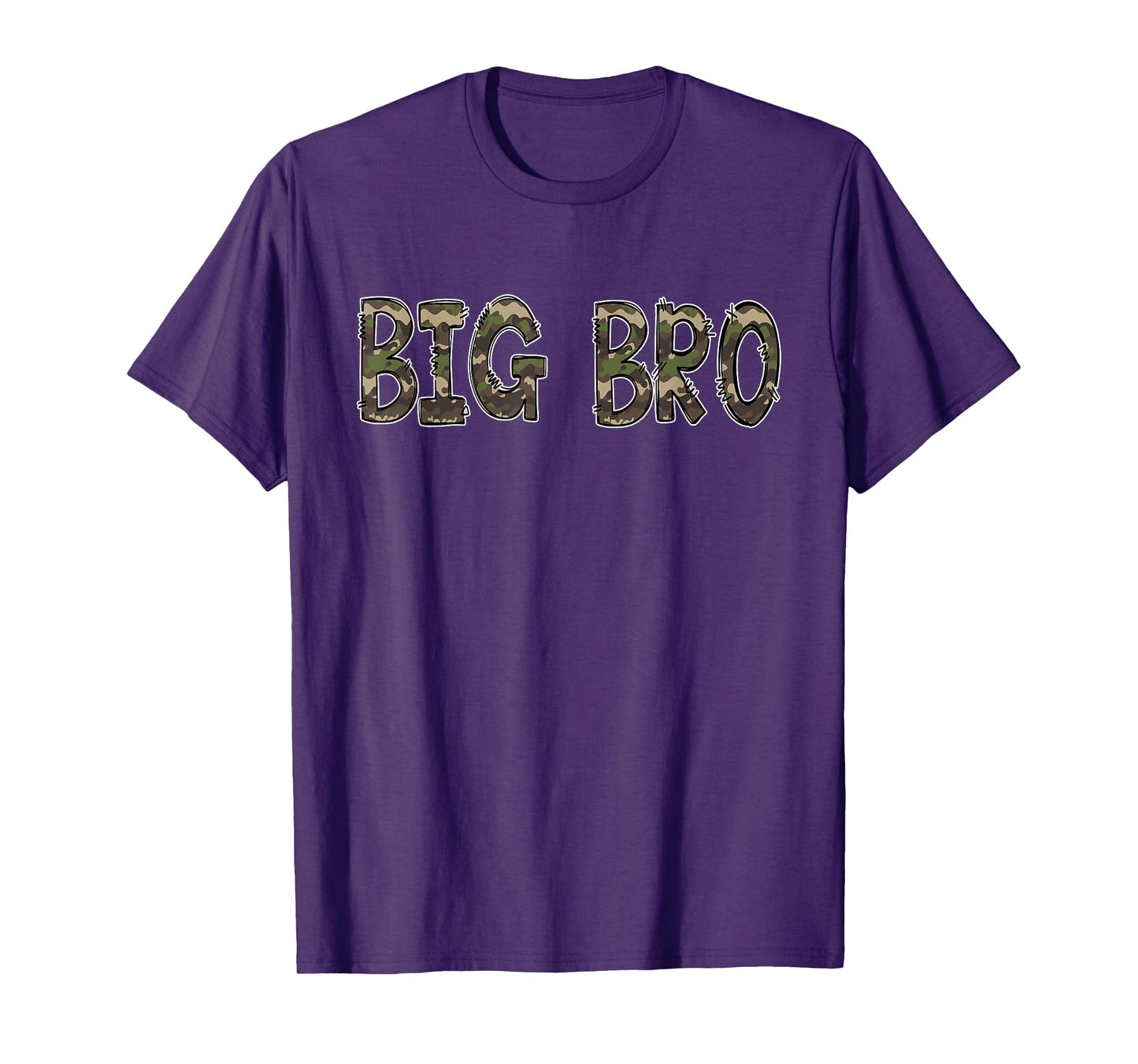 Camouflage Hunter Brother Big Bro Hunting T-Shirt
