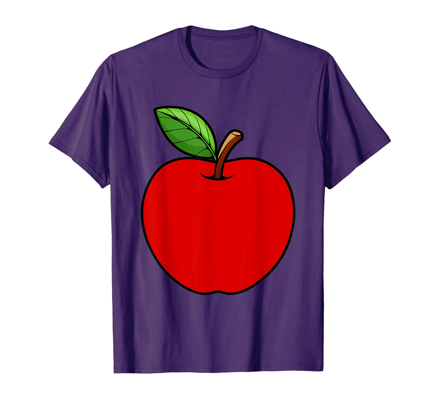 Cute Red Apple Design For Men Women Kids Adult Apple Fruit T-Shirt