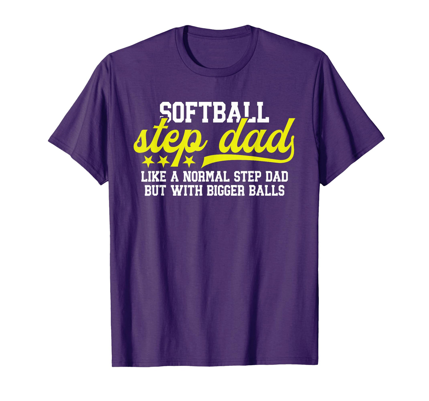 Softball Step Dad Funny Stepdad Of A Softball Player T-Shirt