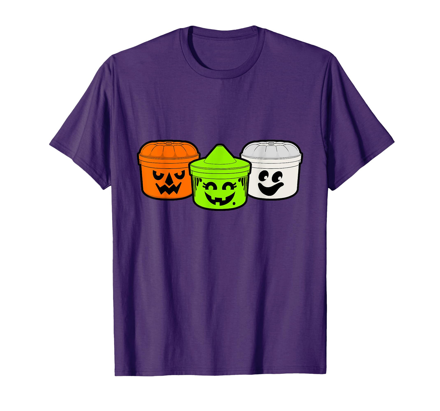 Boo Buckets Halloween Pumpkin Witch And Ghost T-Shirt