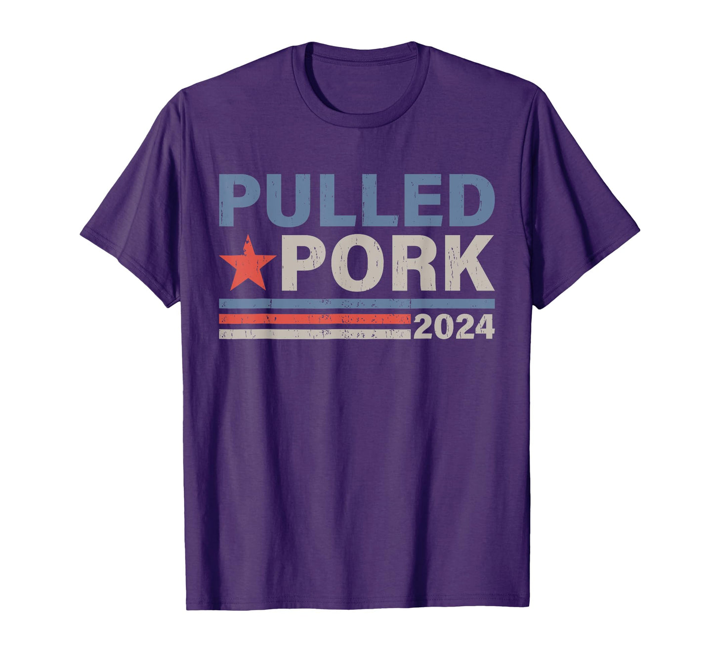 Pulled Pork '24 Funny BBQ Lover Political Election T-Shirt