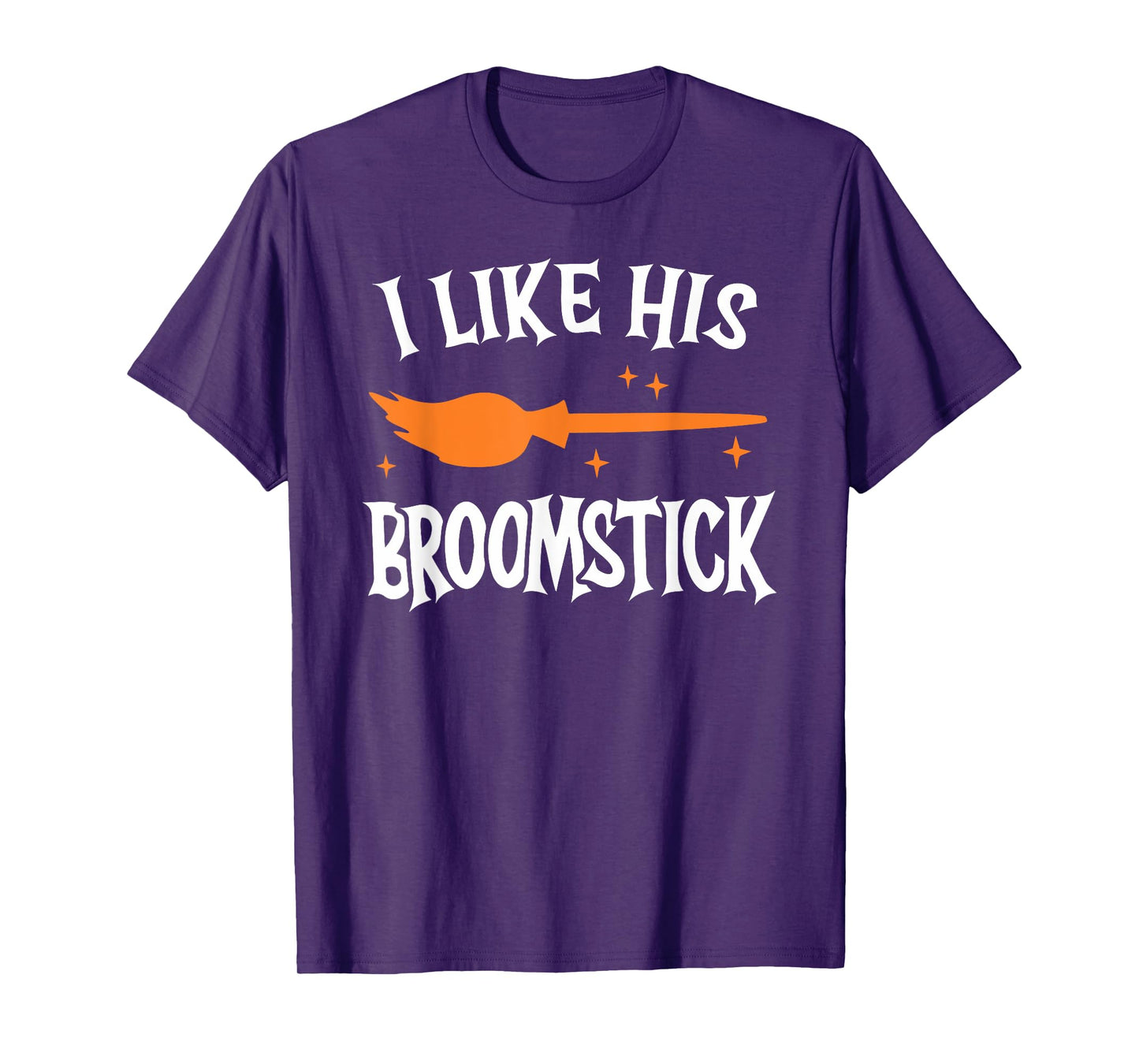 I Like Her Pumpkins I Like His Broomstick Halloween Couple T-Shirt
