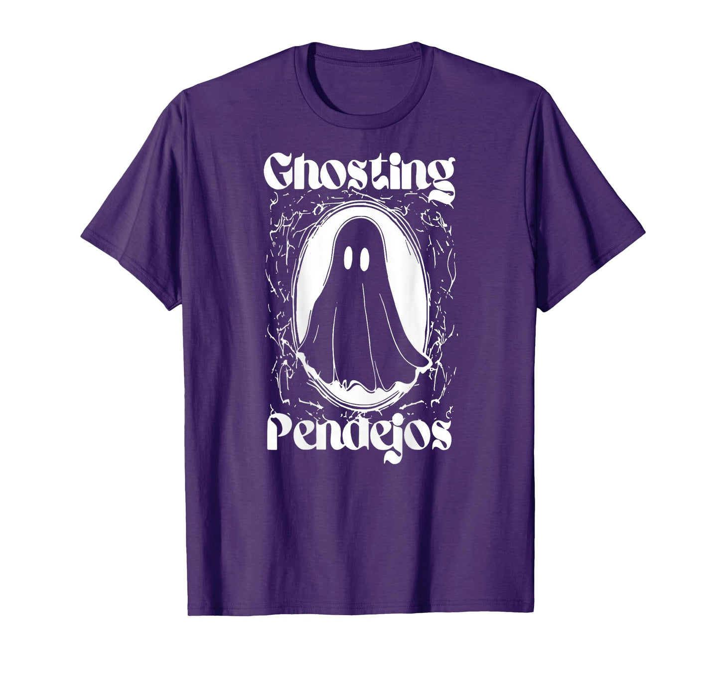 Funny Mexican Ghost Halloween Ghosting Pendejos ON BACK T-Shirt