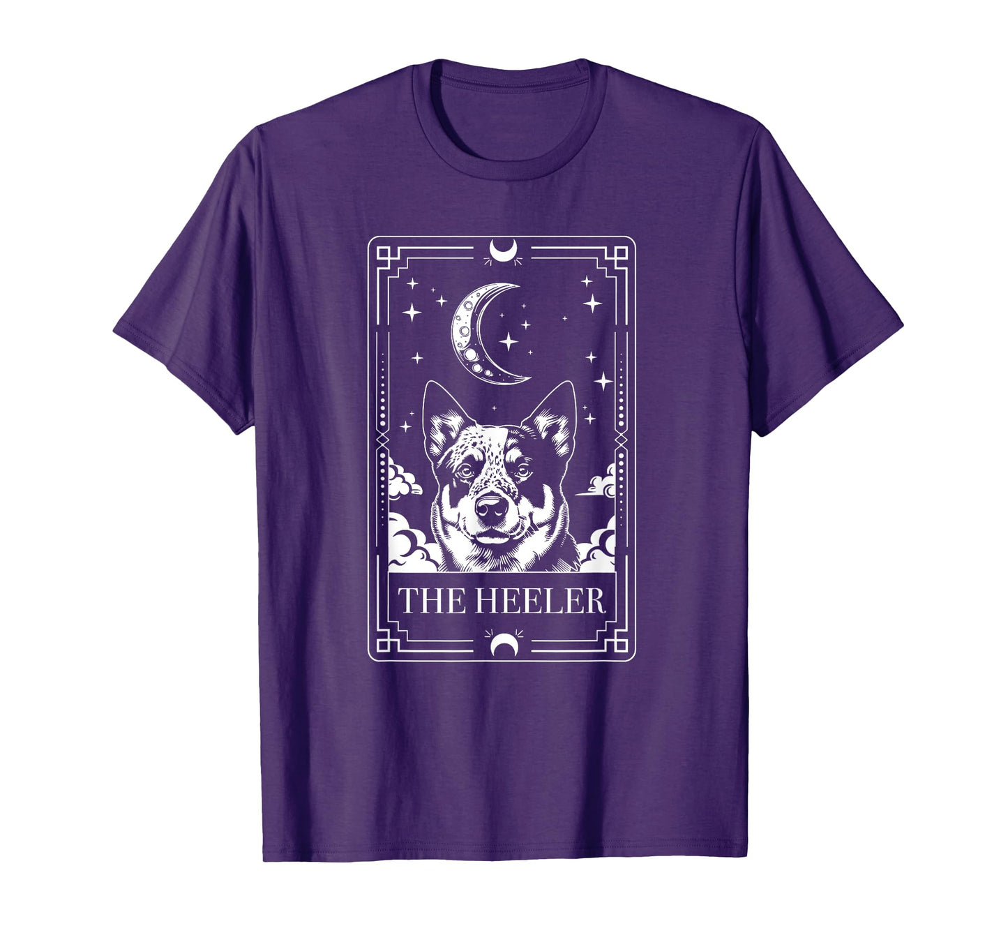 Blue Heeler Dog Funny Tarot Card Australian Cattle Dogs T-Shirt