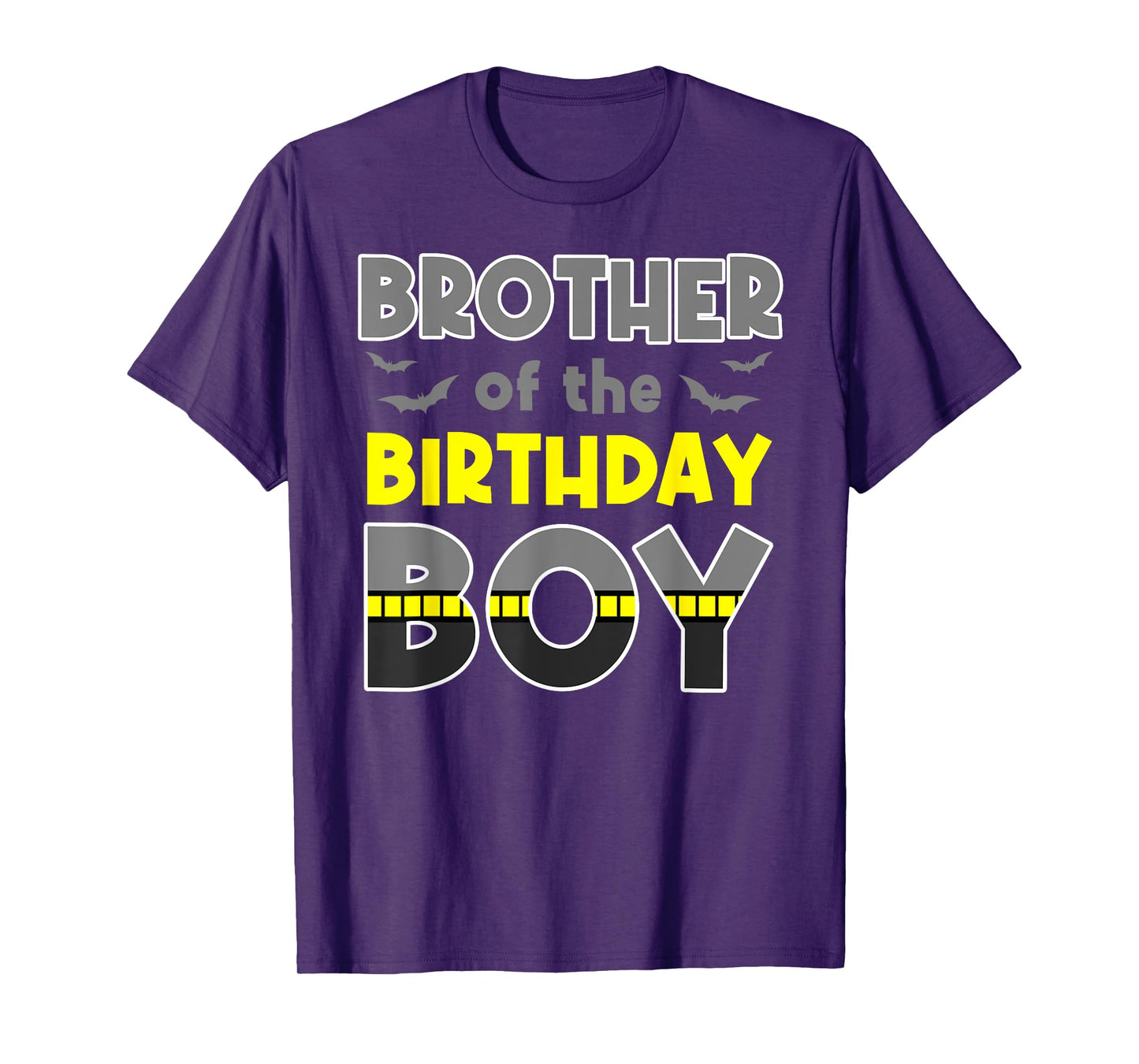 Brother Of The Birthday Boy Bat Family Party Theme Boys Gift T-Shirt