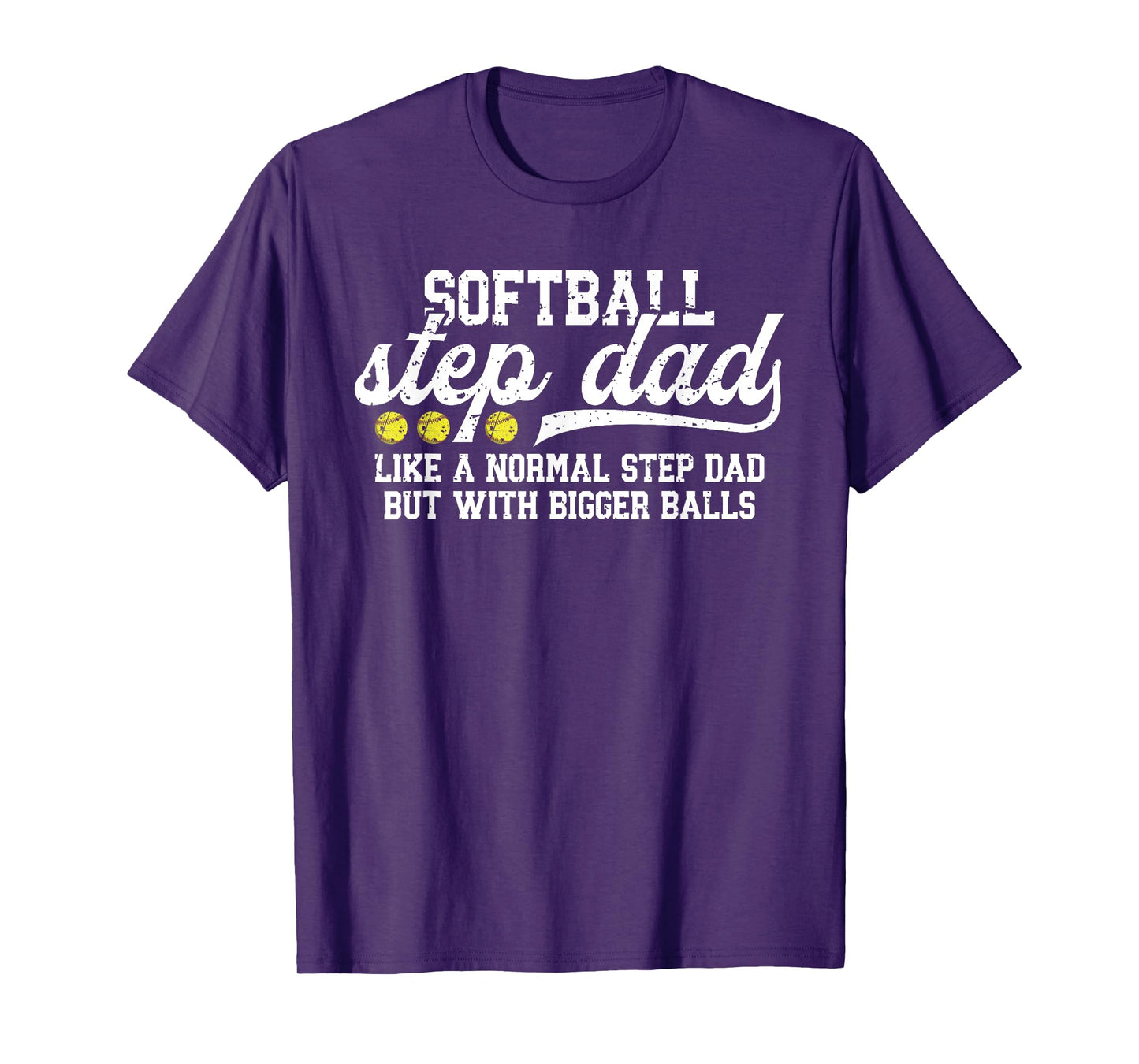 Softball Step Dad Funny Stepdad Of A Softball Player T-Shirt