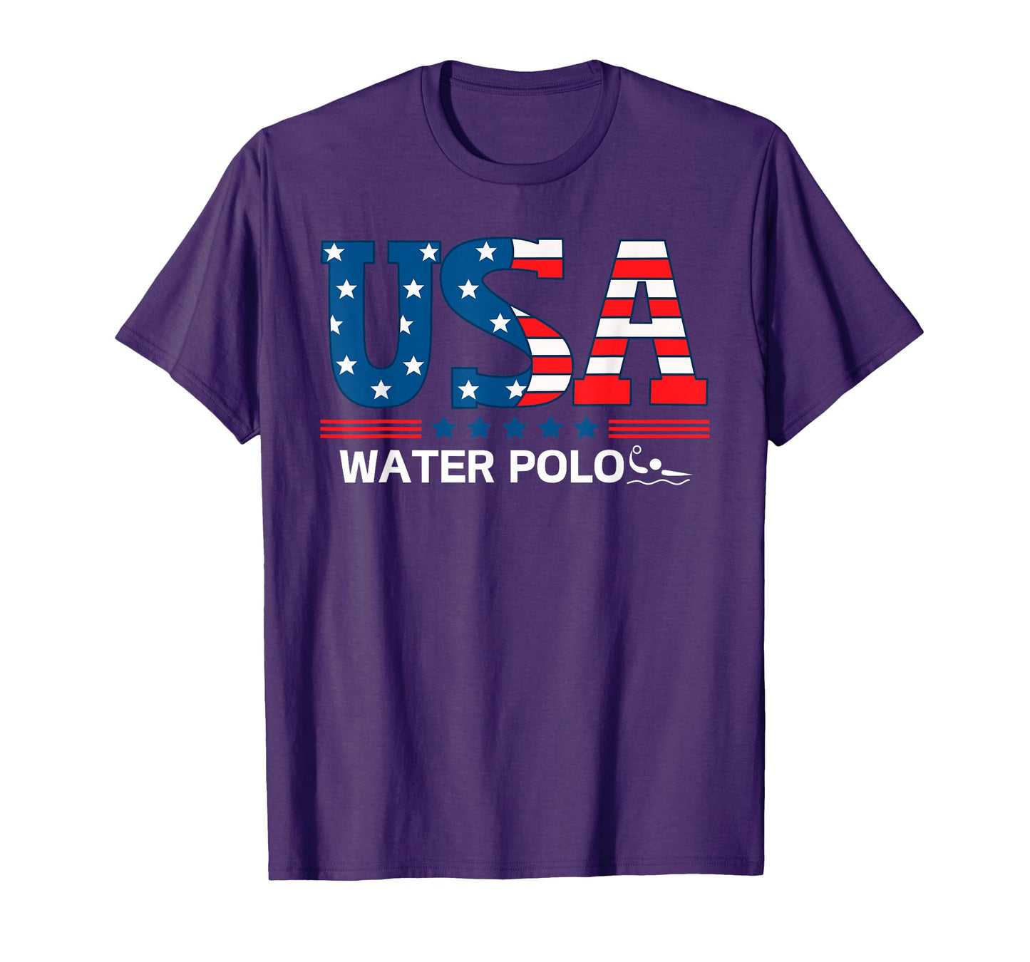 Water Polo United States Flag USA Team Sport Water Polo T-Shirt