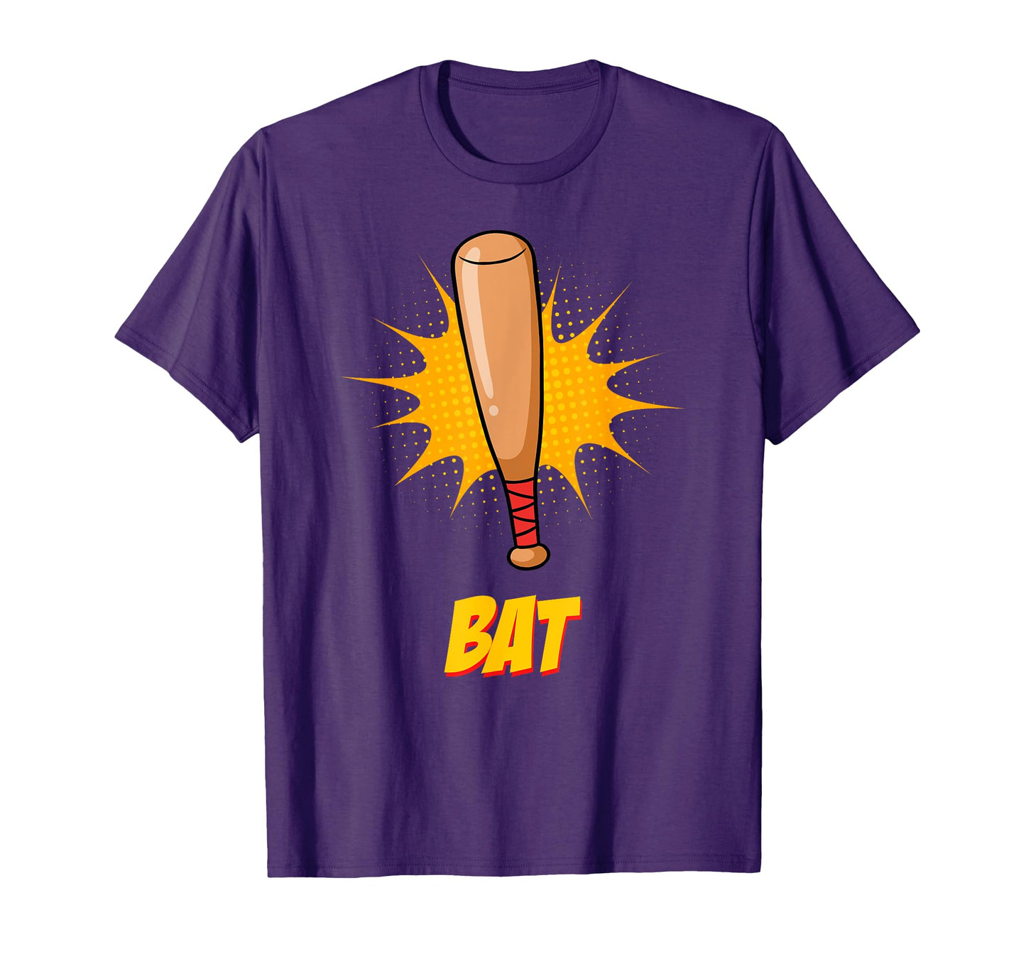 Bat And Ball Matching Couple Halloween Baseball Best Friends T-Shirt