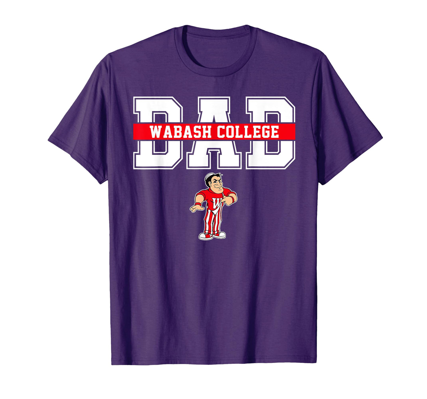 Wabash College Dad Father Arch Vintage Design Men T-Shirt