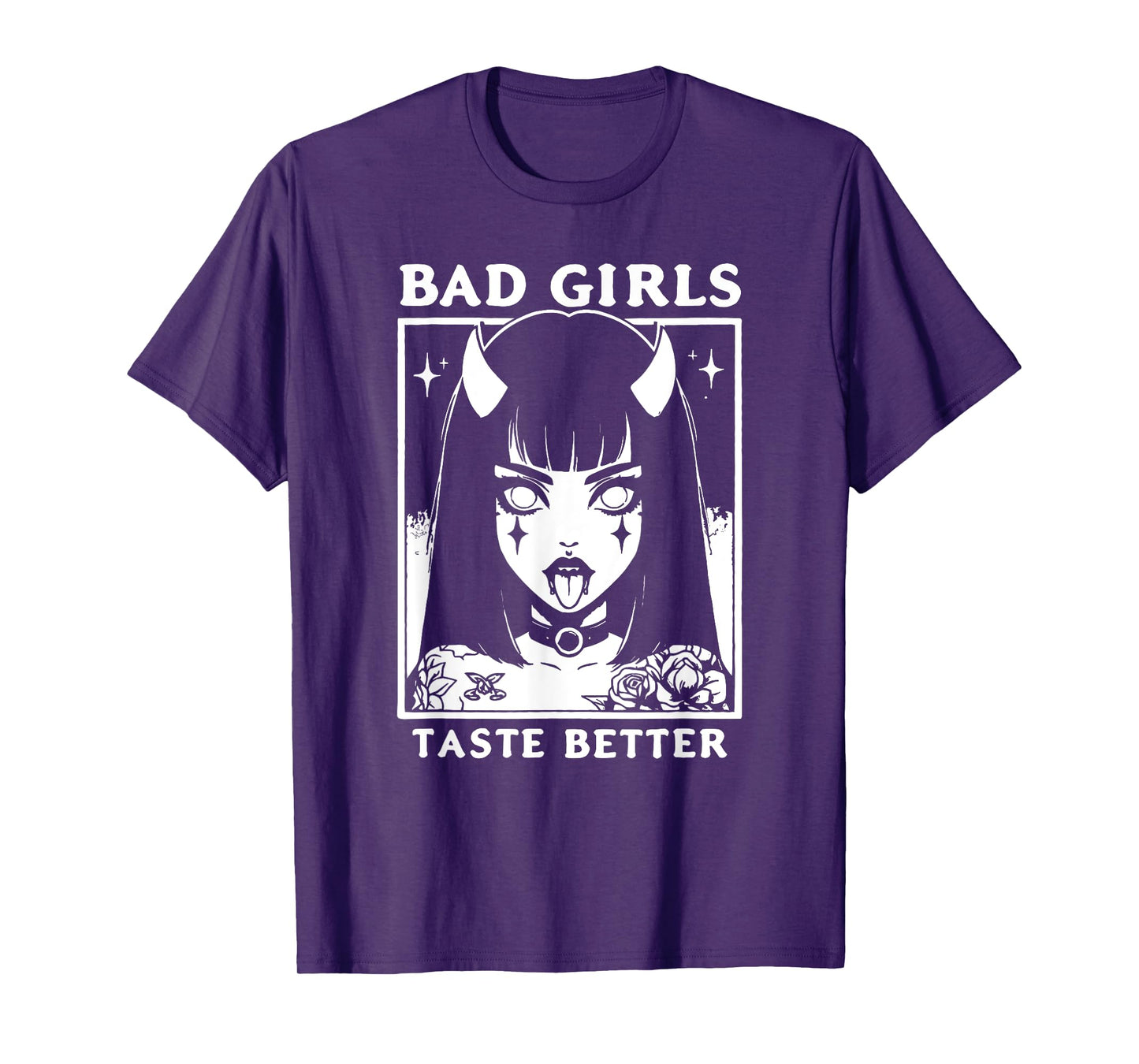 Vintage Bad Girls Taste Better Tattoos Lovers For Women T-Shirt