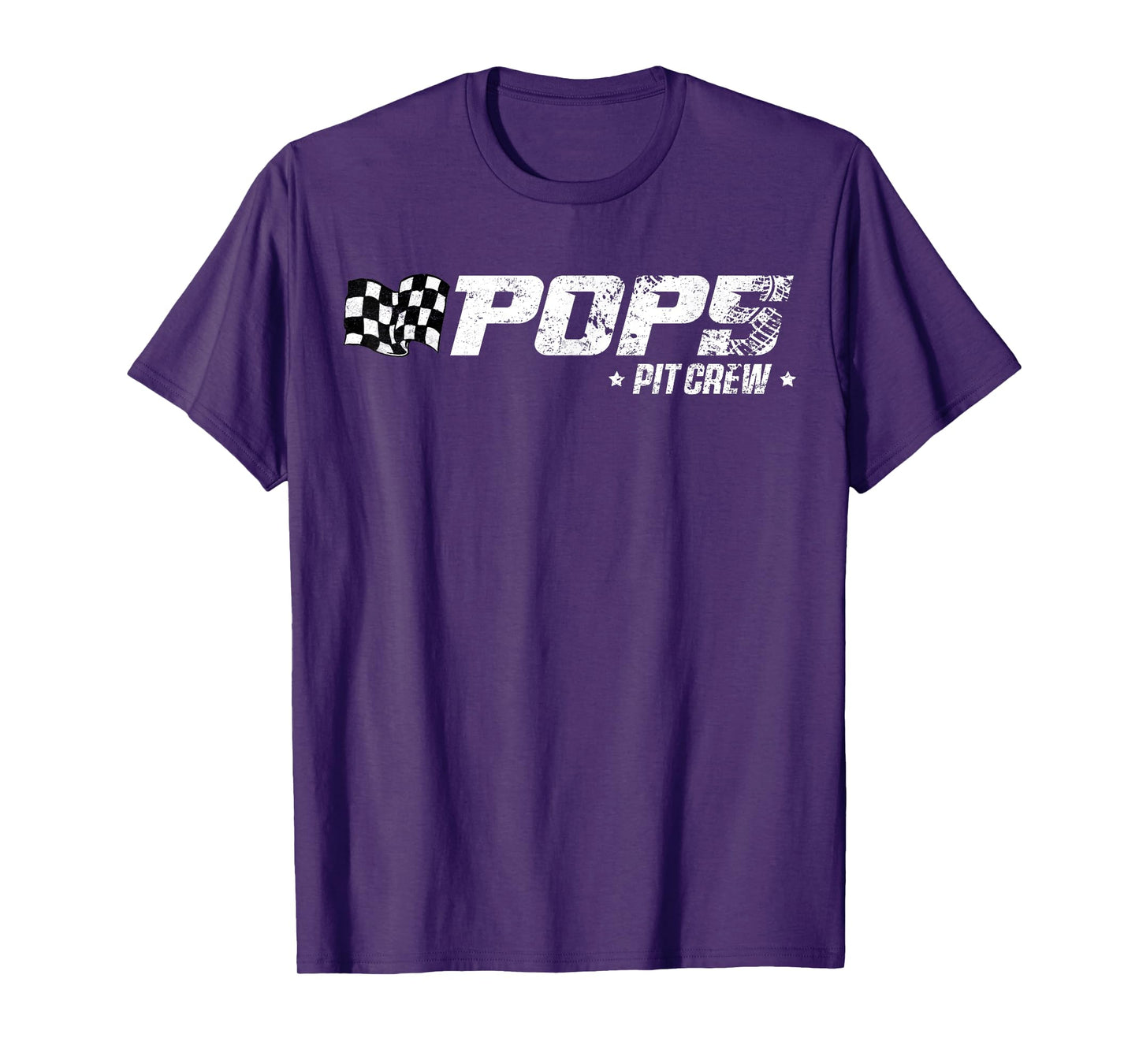 Pops Pit Crew Race Car Birthday Family Racing T-Shirt