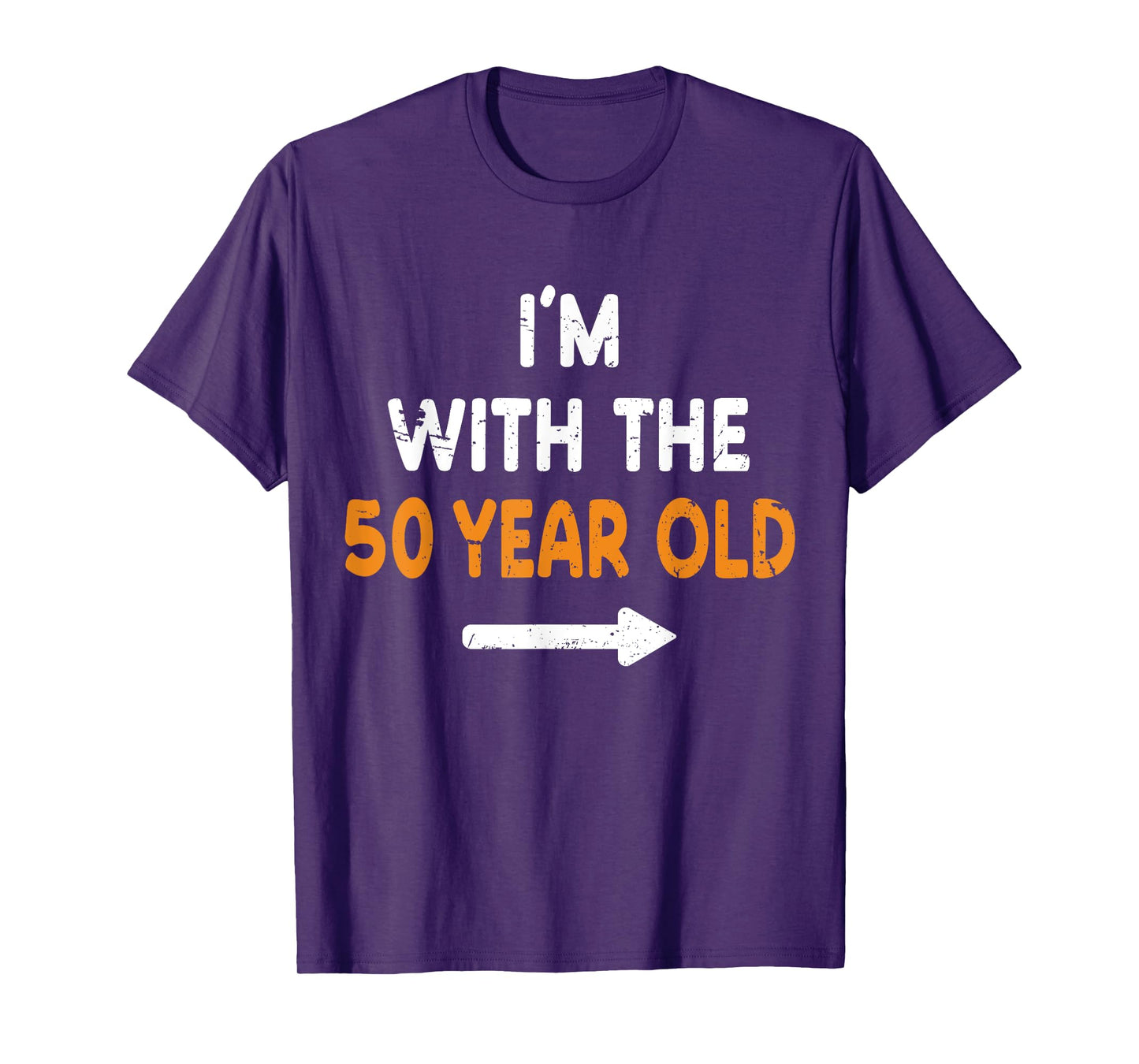I'm With The 50 Year Old Easy Matching Halloween Costume T-Shirt
