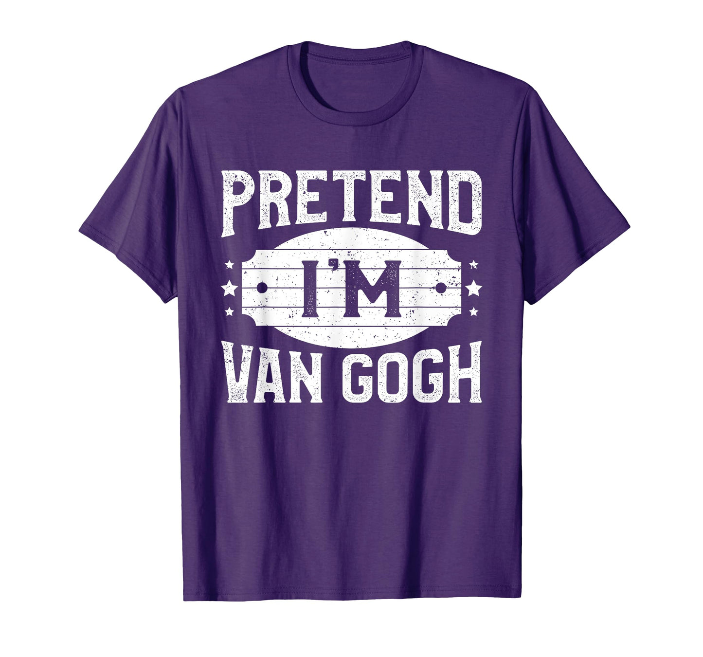 Pretend I'm Van Gogh Matching Costume Lazy Halloween Party T-Shirt
