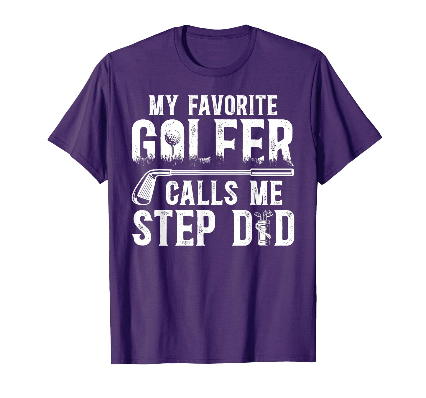 Proud Golf Step-Dad Golf Player Stepfather Golfer Stepdad T-Shirt