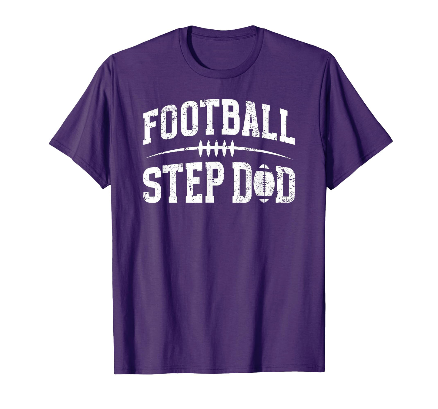 Football Step Dad Of A Football Player Stepfather T-Shirt