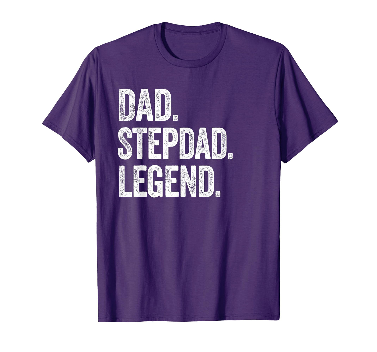 Dad Stepdad Legend - Vintage Distressed Bold Stepdad Graphic T-Shirt