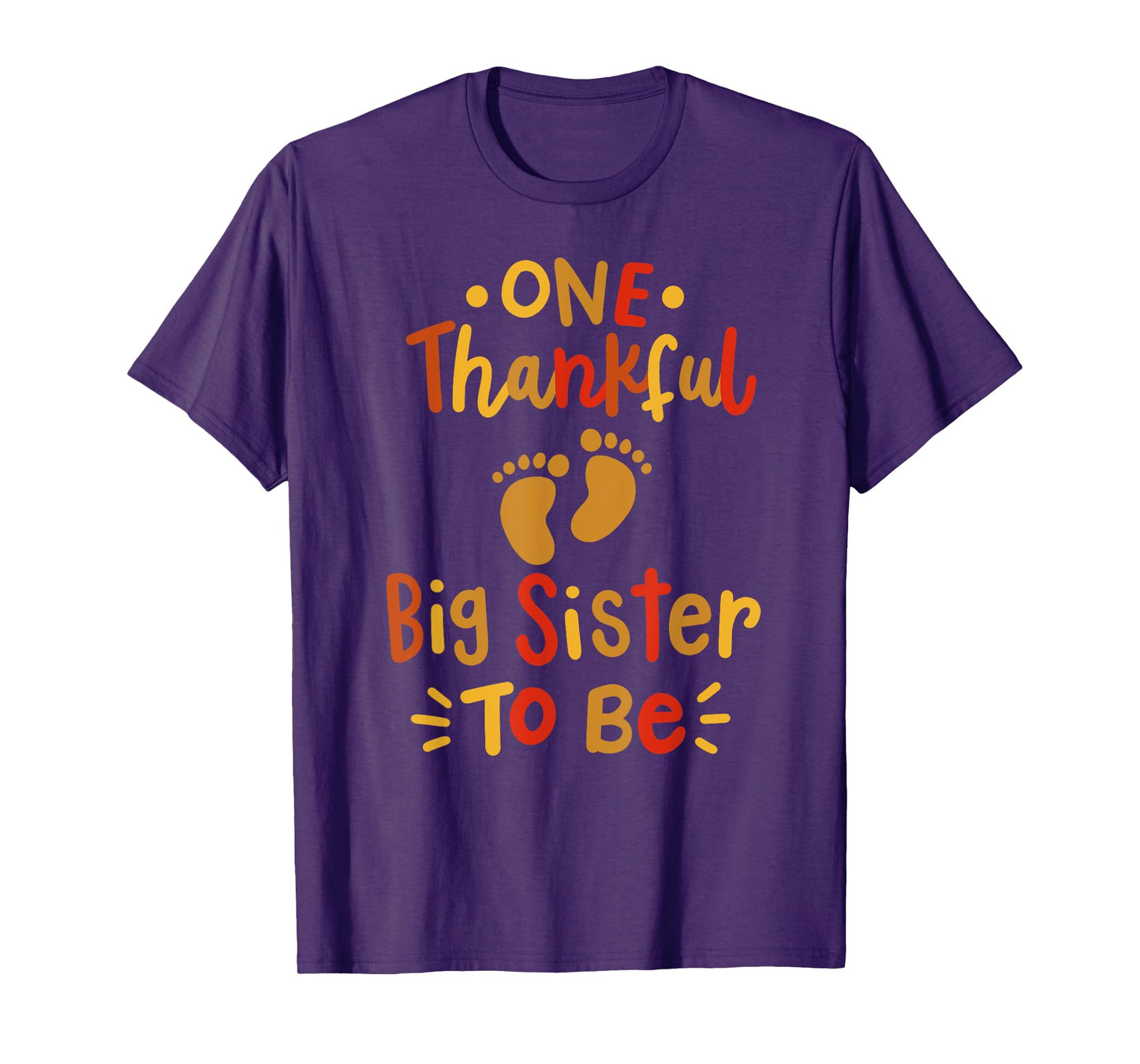 Thanksgiving Family Pregnancy Announcement Thankful Sister T-Shirt
