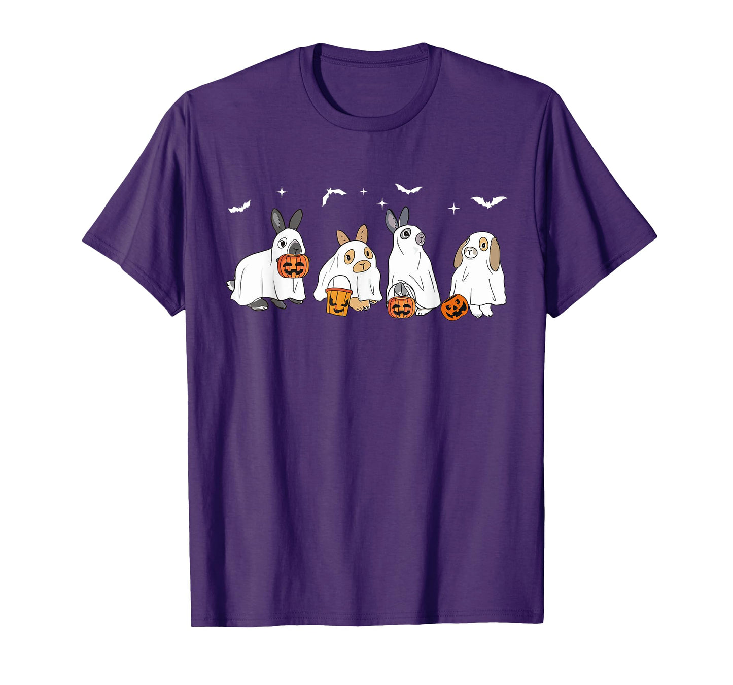 Happy Halloween Rabbit Ghost Bunny Lover Spooky Season T-Shirt