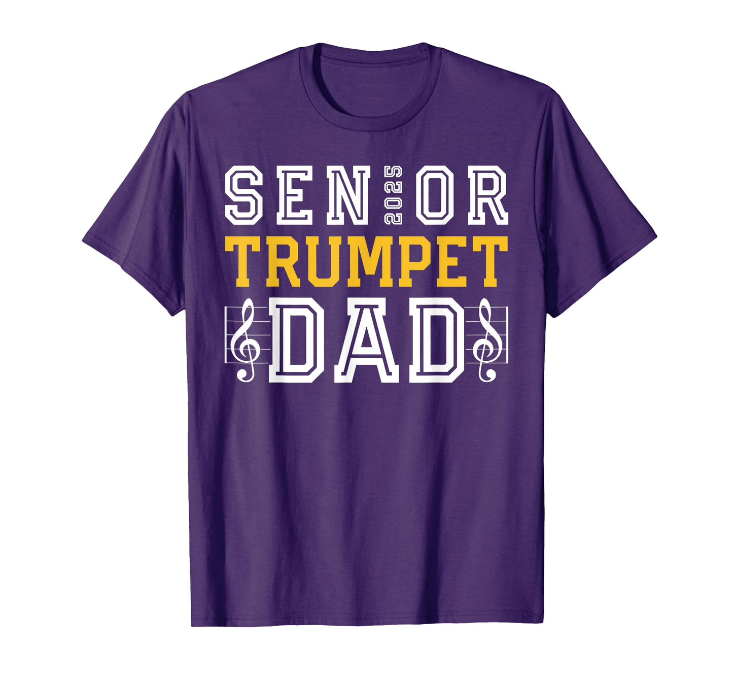 Senior Trumpet Dad 2025 Marching Band Class Of 2025 Trumpet T-Shirt
