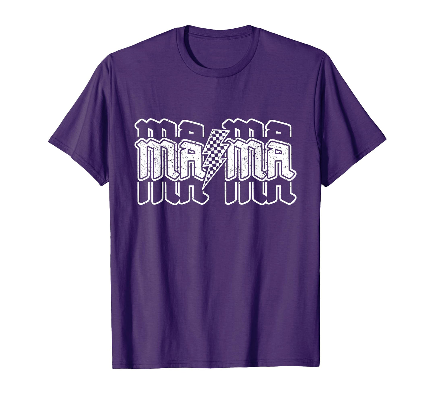 Checkered Mama Lightning Bolt Mother's Day For Mom Mother T-Shirt
