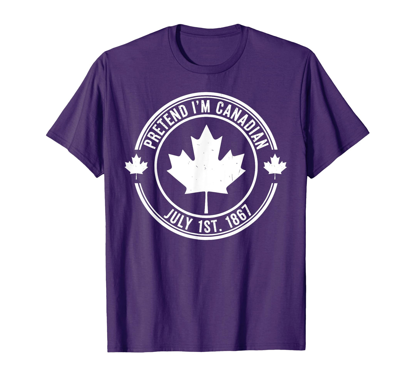 Pretend I'm Canadian Flag Funny Canada Day Costume patriotic T-Shirt