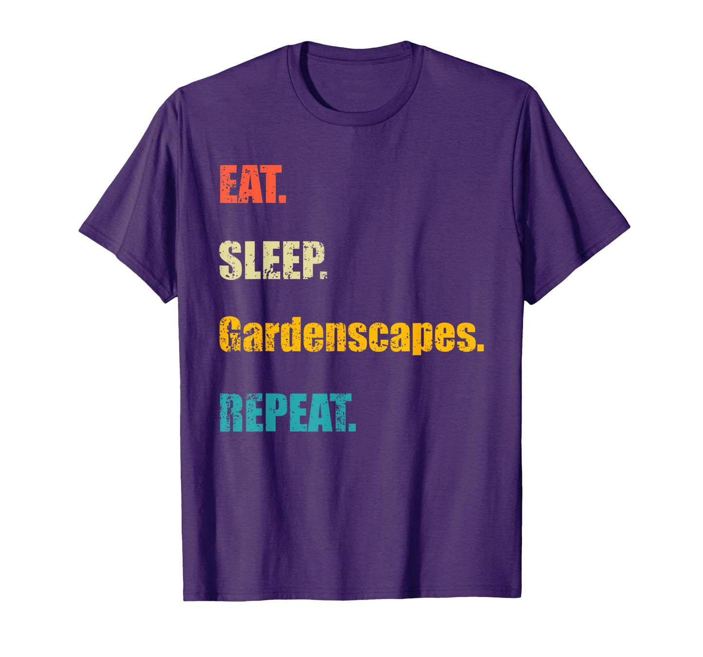 Retro Eat Sleep Gardenscapes Repeat T-Shirt