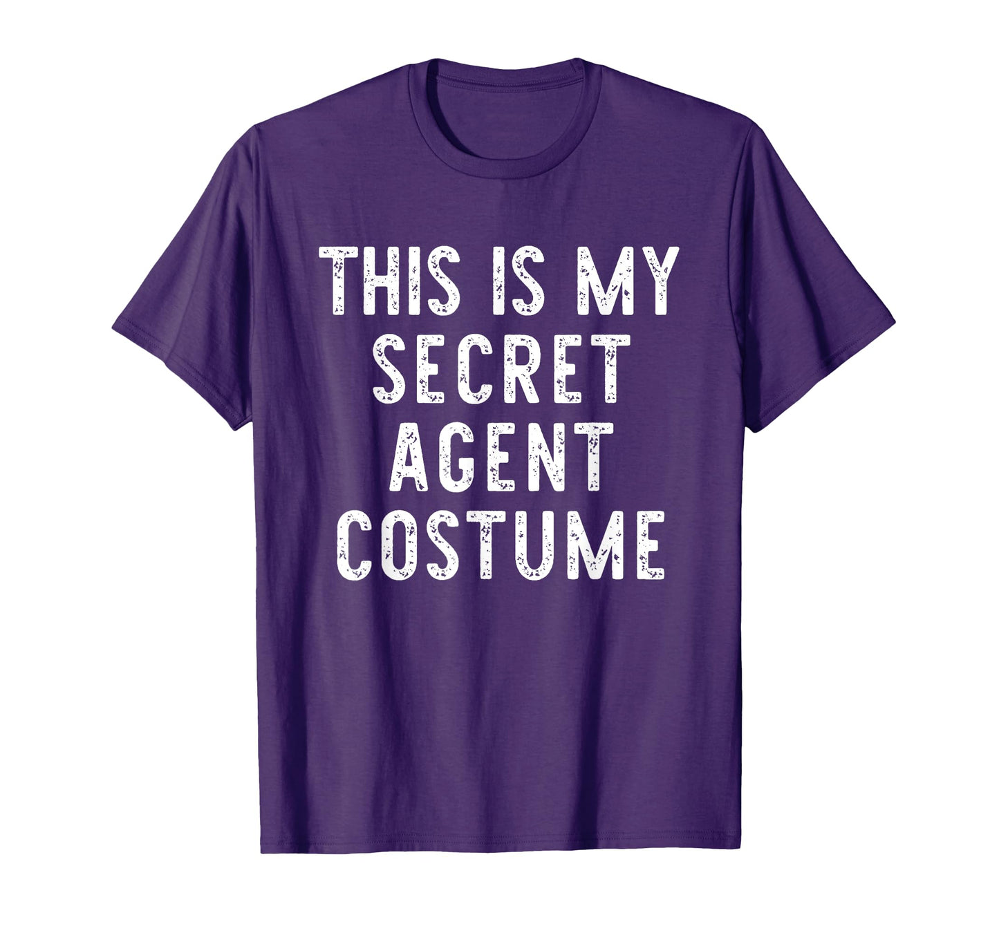 This Is My Secret Agent Halloween Costume Lazy Easy Spy T-Shirt