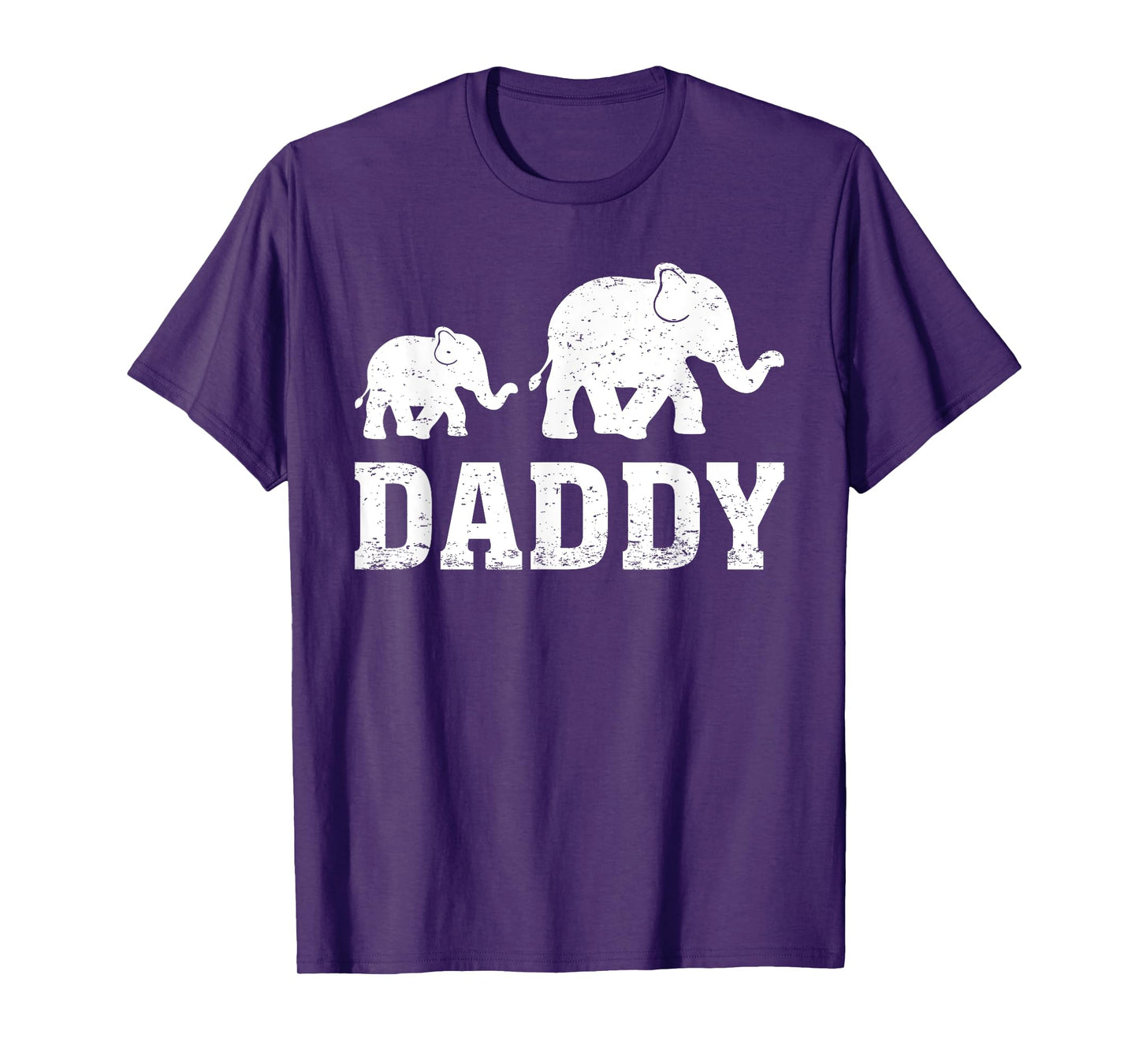 Elephant Animal Lover Daddy Elephant Father's Day T-Shirt