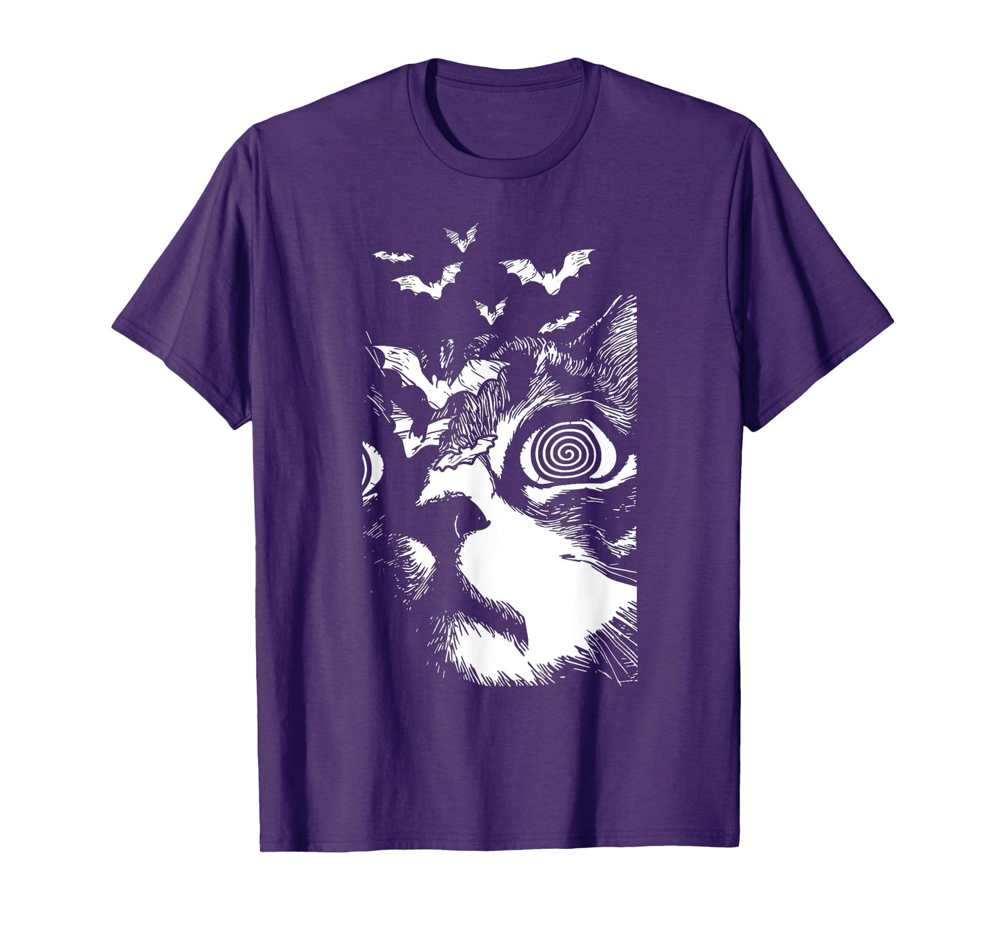 Funny Cat Horror Trick Or Treat Spooky Season Halloween Men Women Kids T-Shirt