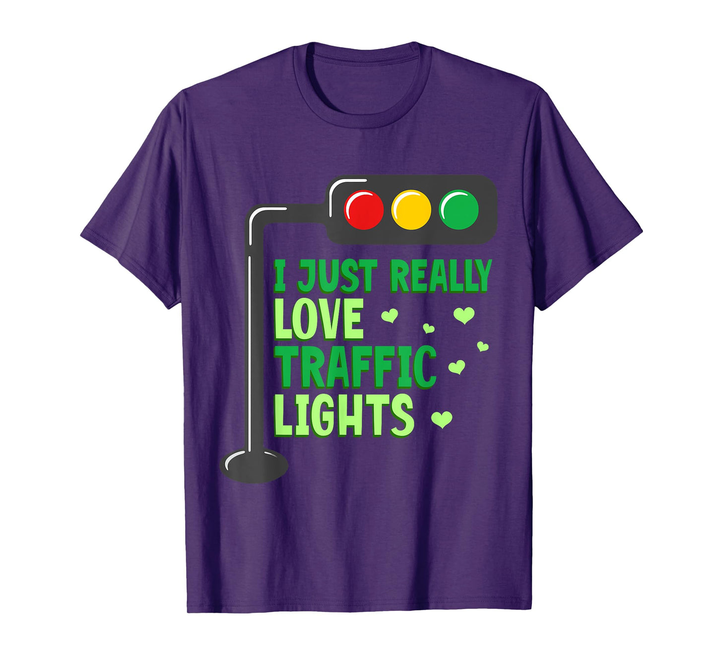 Halloween Traffic Light I Just Really Love Traffic Lights T-Shirt