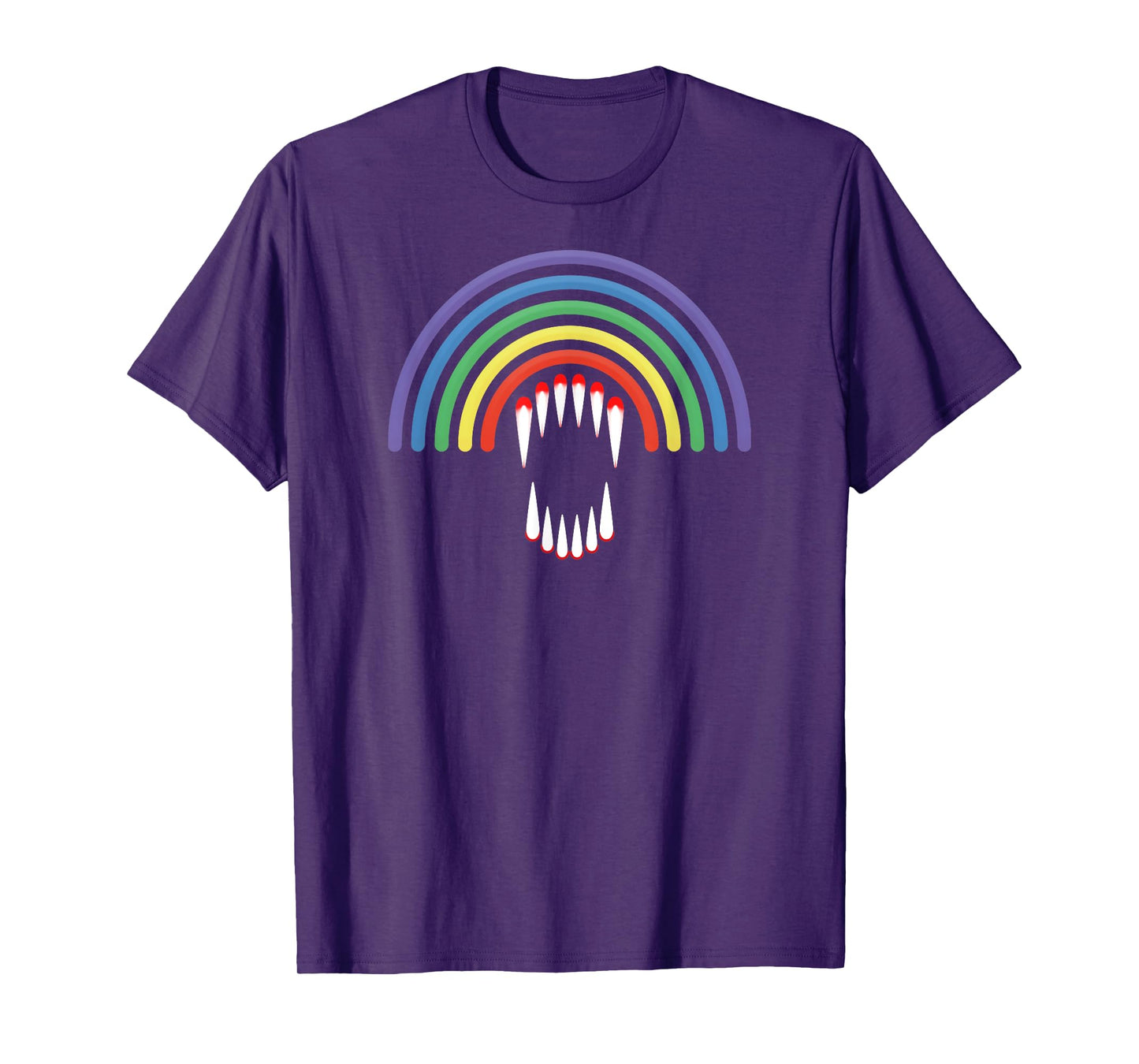 Cute LGBTQ vampire LGBT Halloween Ghost Rainbow Gay Pride T-Shirt