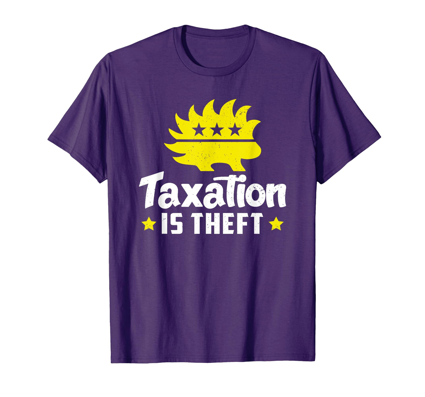 Loveration TAXATION IS THEFT Funny Porcupine T-Shirt