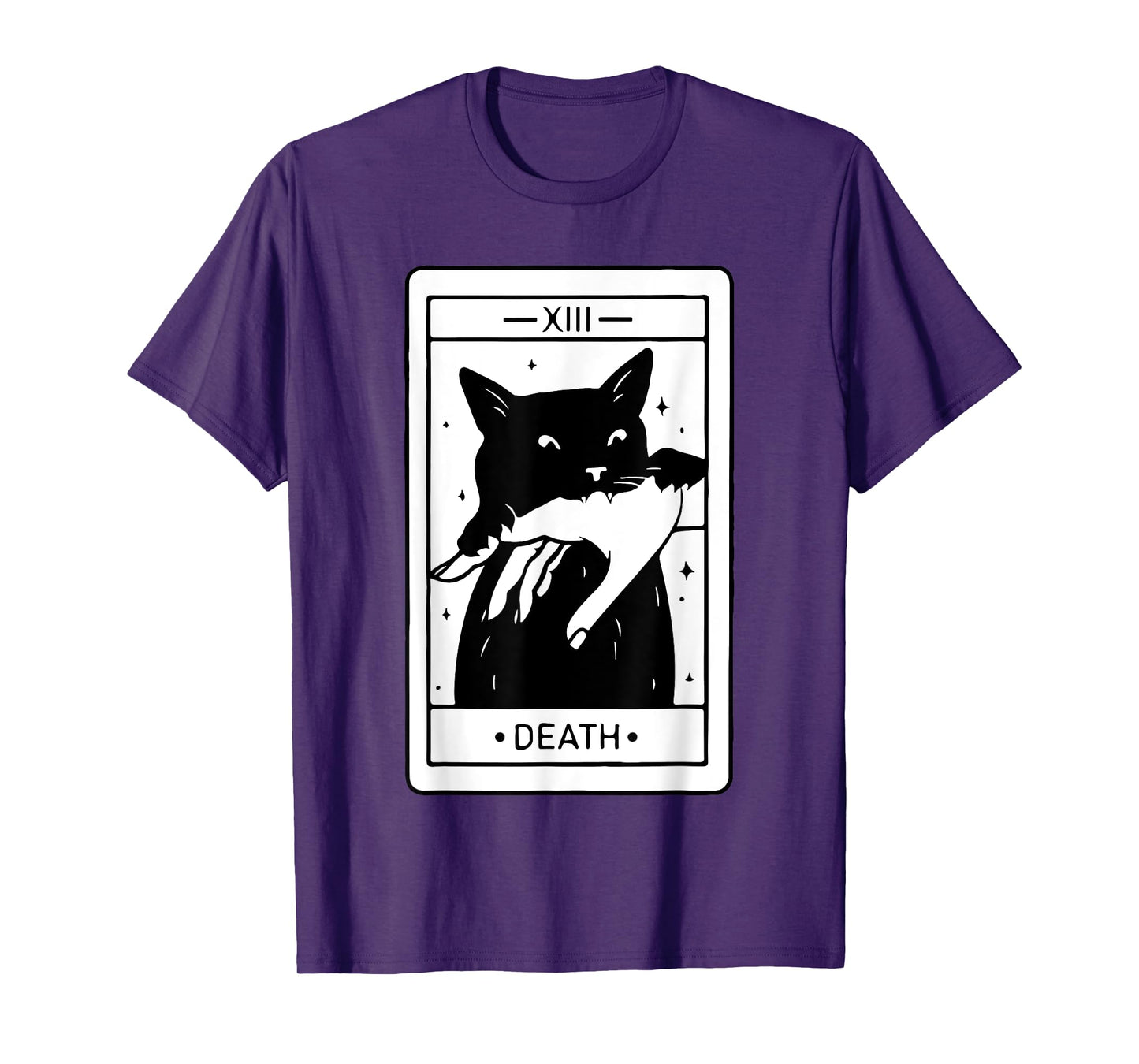 tarot card black cat Men Women T-Shirt