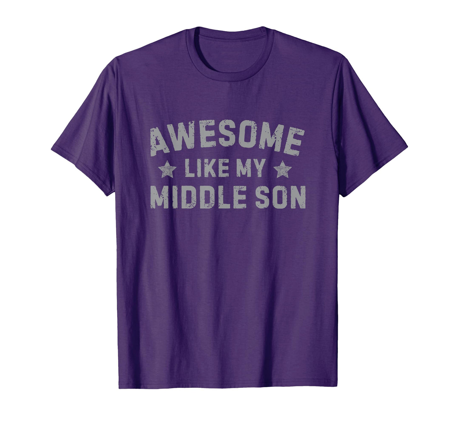 Retro Vintage Father's Day Awesome Like My Middle Son T-Shirt