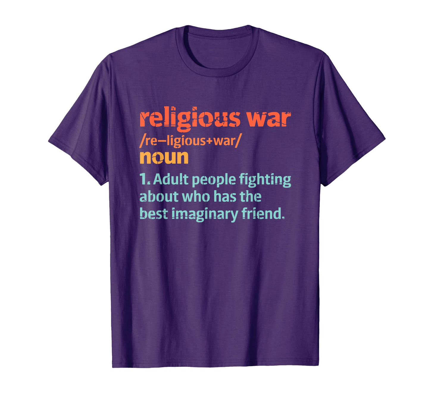 Dictionary Sarcastic Definition Religious War Definition T-Shirt - Unisex-Adults, Black, Small, Short Sleeve